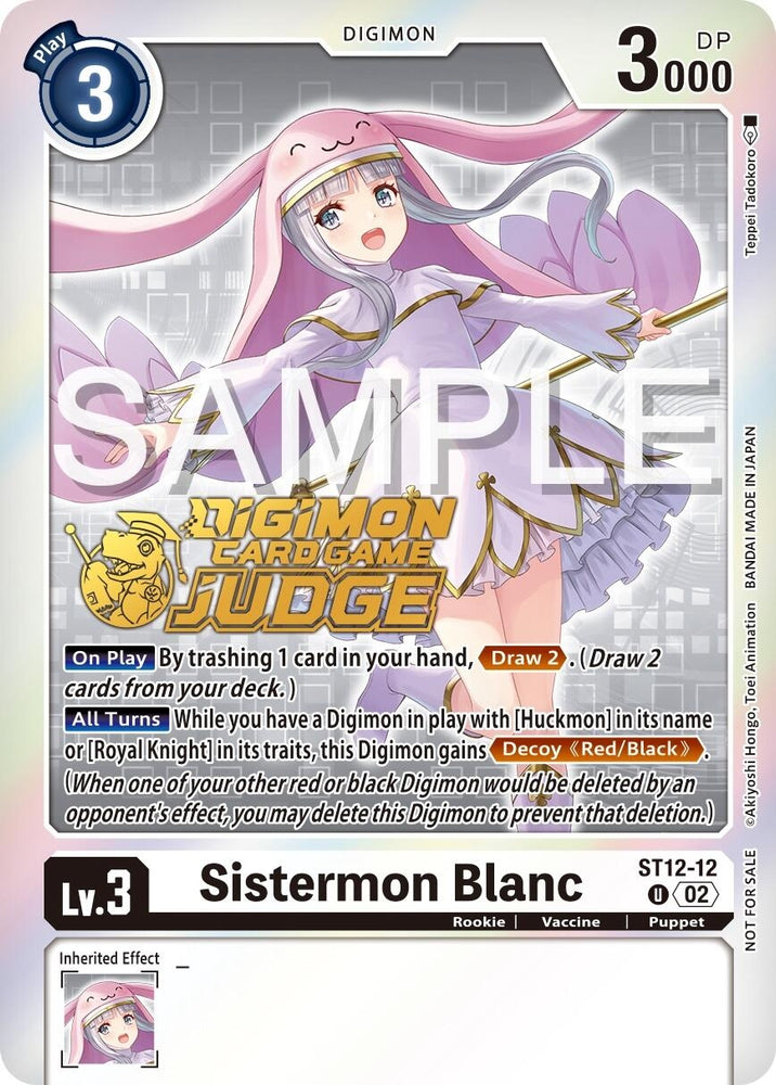 Sistermon Blanc [ST12-12] (Judge Pack 5) [Starter Deck: Jesmon Promos]