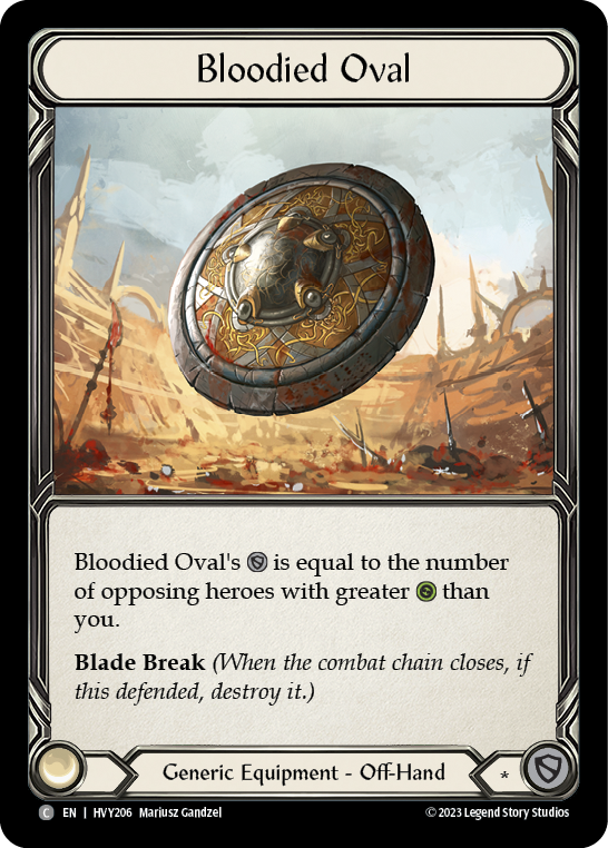 Bloodied Oval [HVY206] (Heavy Hitters) Cold Foil