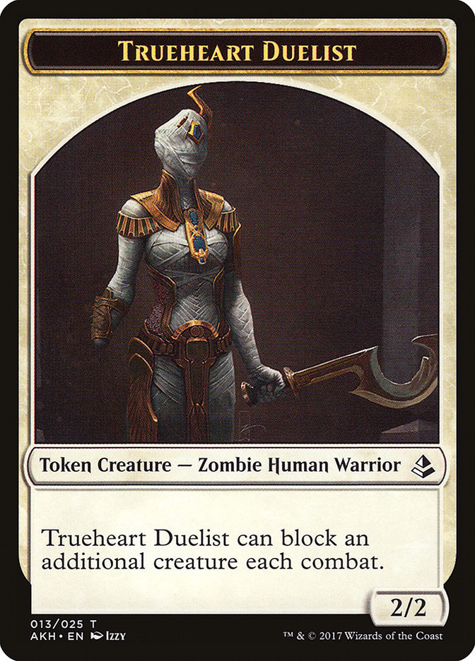 Zombie // Trueheart Duelist Token [Amonkhet Tokens]