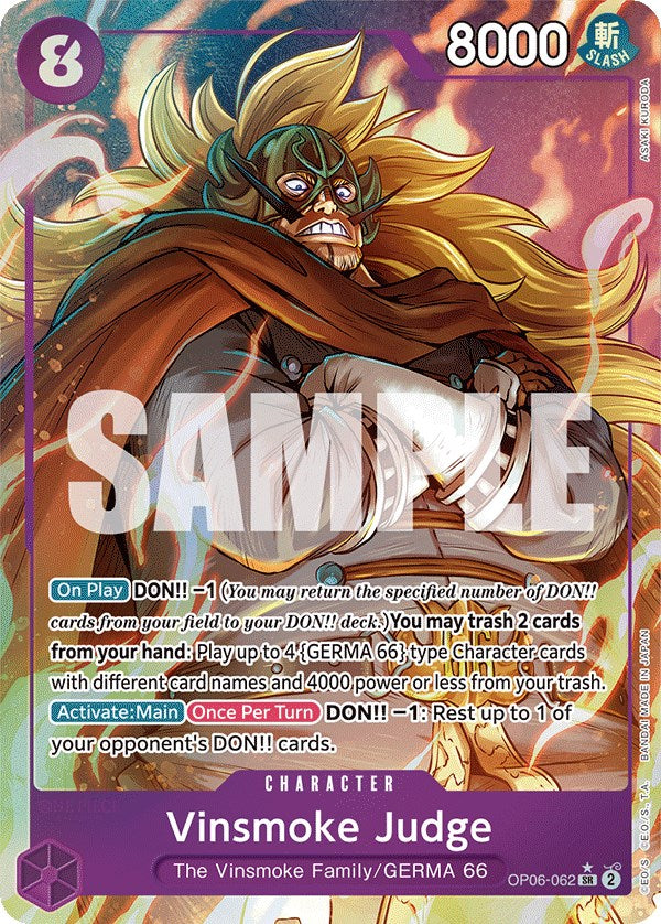 Vinsmoke Judge (Alternate Art) (OP06-062) [Wings of the Captain]