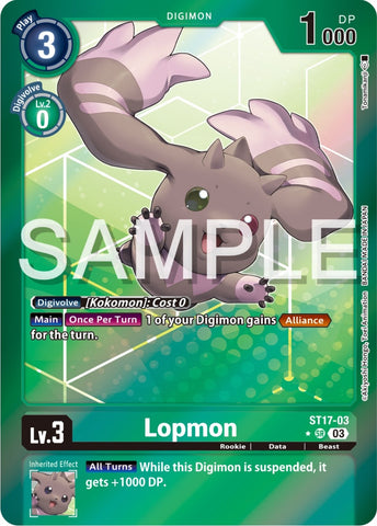 Lopmon [ST17-03] (Secret Pack) [Starter Deck: Double Typhoon Advanced Deck Set Promos]