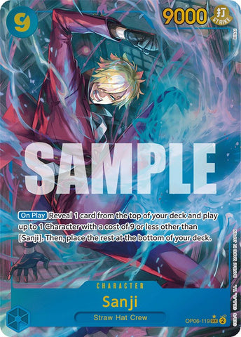 Sanji (Alternate Art) (OP06-119) [Wings of the Captain]