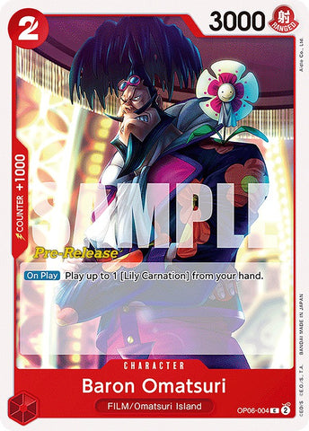 Baron Omatsuri (OP06-004) [Wings of the Captain Pre-Release Cards]