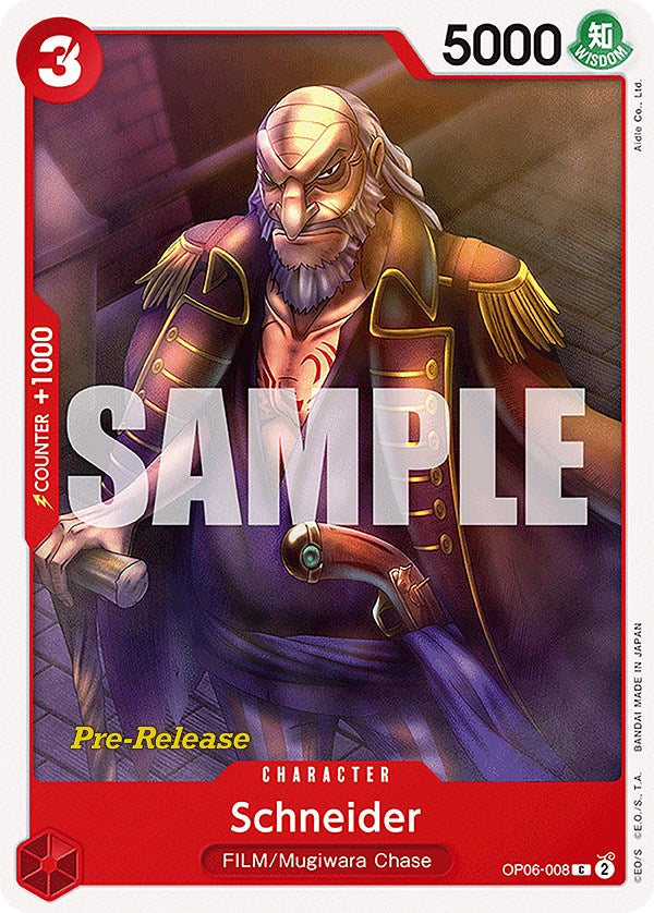 Schneider (OP06-008) [Wings of the Captain Pre-Release Cards]