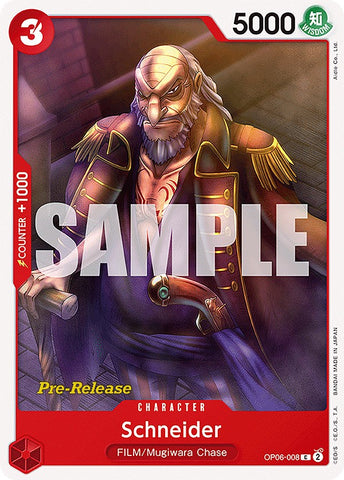 Schneider (OP06-008) [Wings of the Captain Pre-Release Cards]