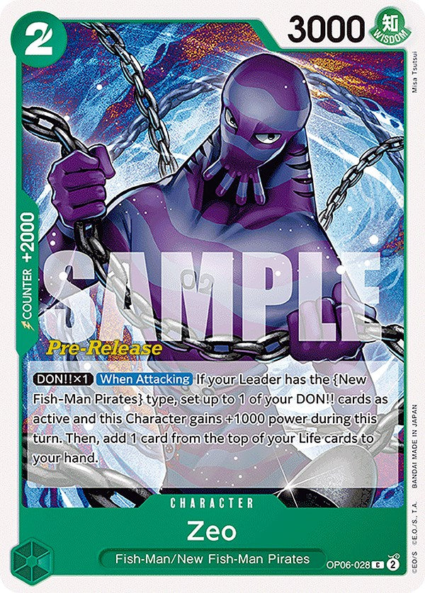Zeo (OP06-028) [Wings of the Captain Pre-Release Cards]