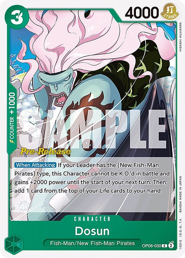 Dosun (OP06-030) [Wings of the Captain Pre-Release Cards]