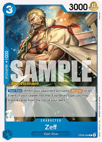 Zeff (OP06-048) [Wings of the Captain Pre-Release Cards]