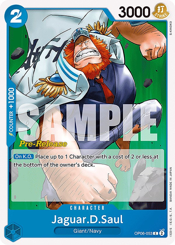 Jaguar.D.Saul (OP06-053) [Wings of the Captain Pre-Release Cards]