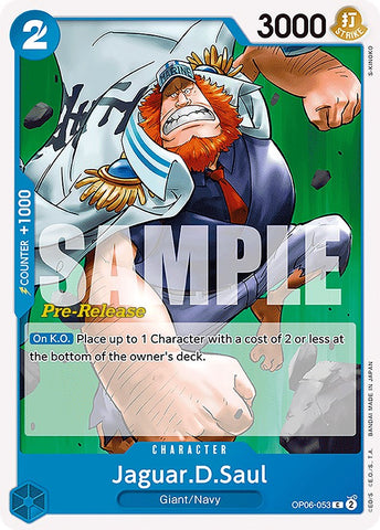 Jaguar.D.Saul (OP06-053) [Wings of the Captain Pre-Release Cards]