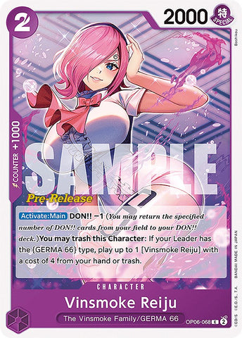 Vinsmoke Reiju (OP06-068) [Wings of the Captain Pre-Release Cards]