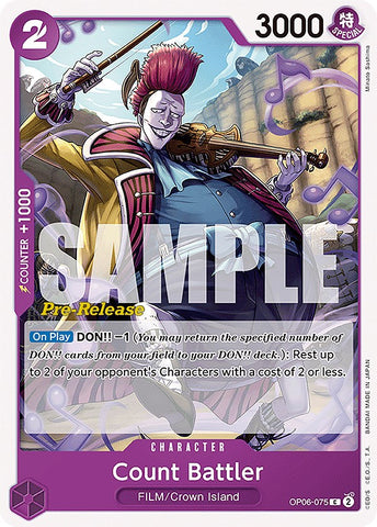 Count Battler (OP06-075) [Wings of the Captain Pre-Release Cards]