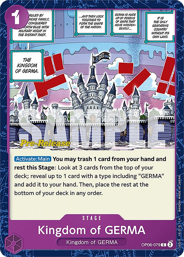 Kingdom of GERMA (OP06-079) [Wings of the Captain Pre-Release Cards]