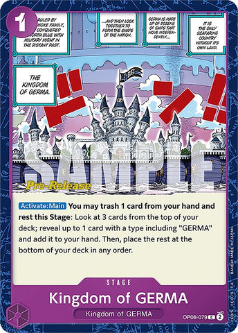 Kingdom of GERMA (OP06-079) [Wings of the Captain Pre-Release Cards]