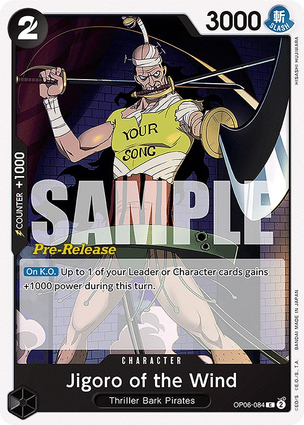 Jigoro of the Wind (OP06-084) [Wings of the Captain Pre-Release Cards]