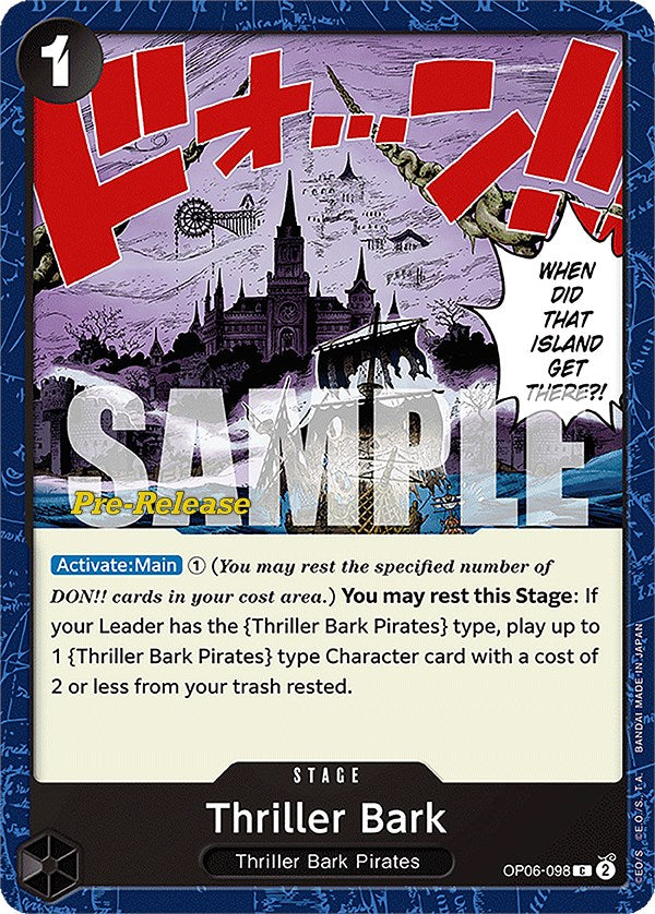 Thriller Bark (OP06-098) [Wings of the Captain Pre-Release Cards]