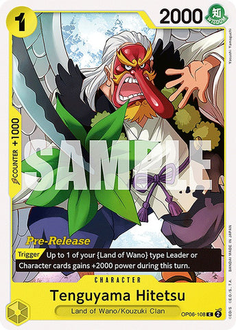 Tenguyama Hitetsu (OP06-108) [Wings of the Captain Pre-Release Cards]
