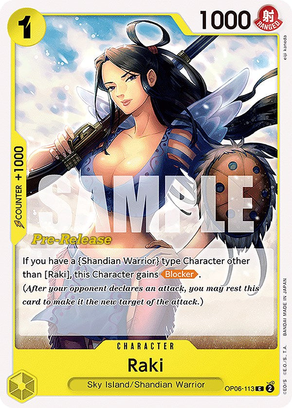 Raki (OP06-113) [Wings of the Captain Pre-Release Cards]