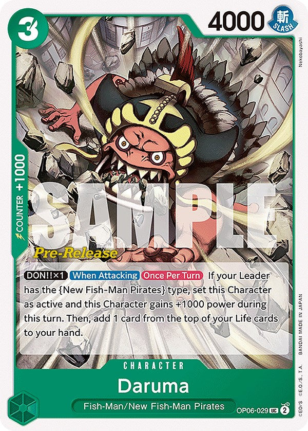 Daruma (OP06-029) [Wings of the Captain Pre-Release Cards]
