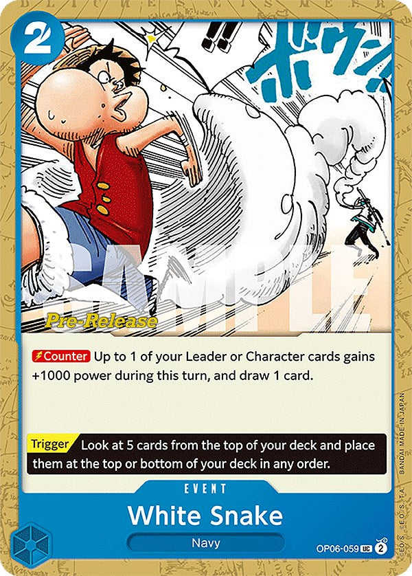White Snake (OP06-059) [Wings of the Captain Pre-Release Cards]