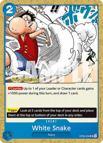 White Snake (OP06-059) [Wings of the Captain Pre-Release Cards]