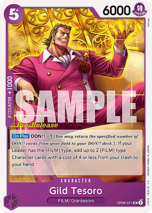 Gild Tesoro (OP06-071) [Wings of the Captain Pre-Release Cards]