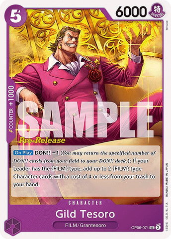 Gild Tesoro (OP06-071) [Wings of the Captain Pre-Release Cards]