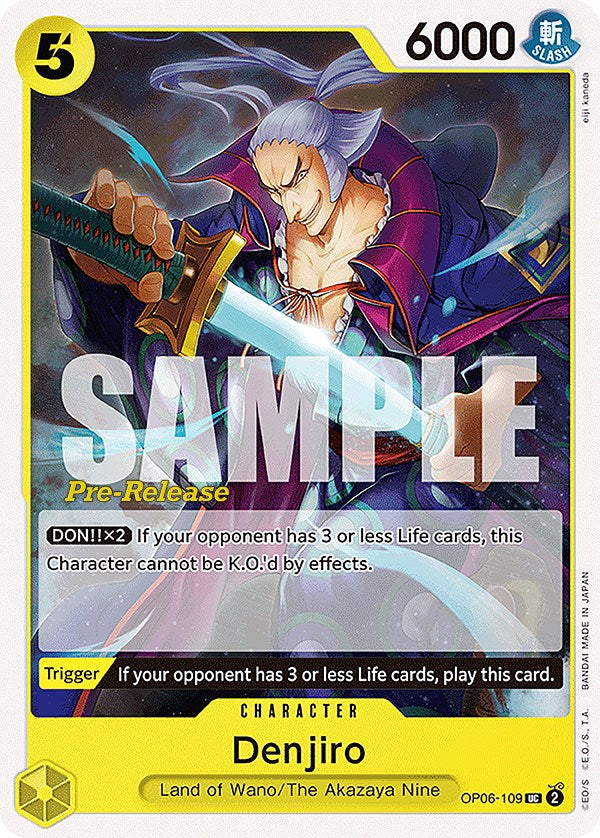 Denjiro (OP06-109) [Wings of the Captain Pre-Release Cards]