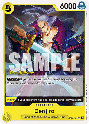 Denjiro (OP06-109) [Wings of the Captain Pre-Release Cards]