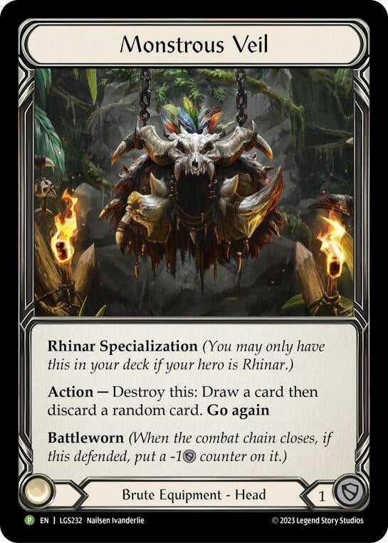 Monstrous Veil [LGS232] (Promo) Rainbow Foil