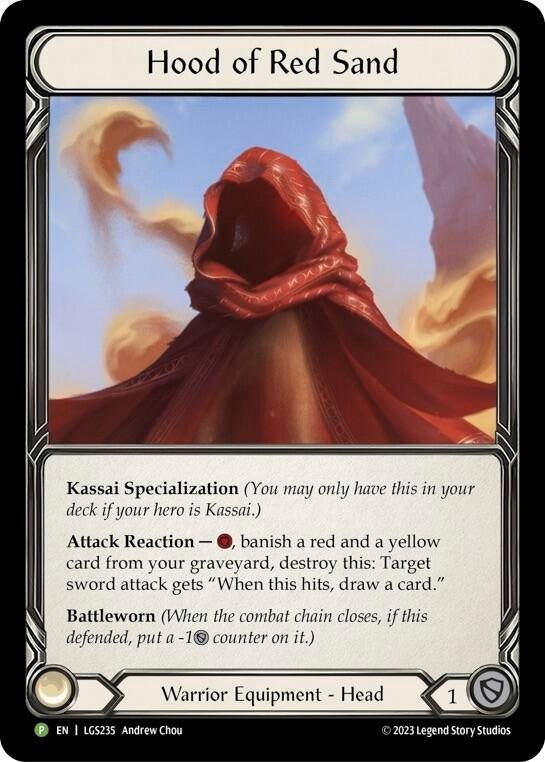 Hood of the Red Sand [LGS235] (Promo) Rainbow Foil
