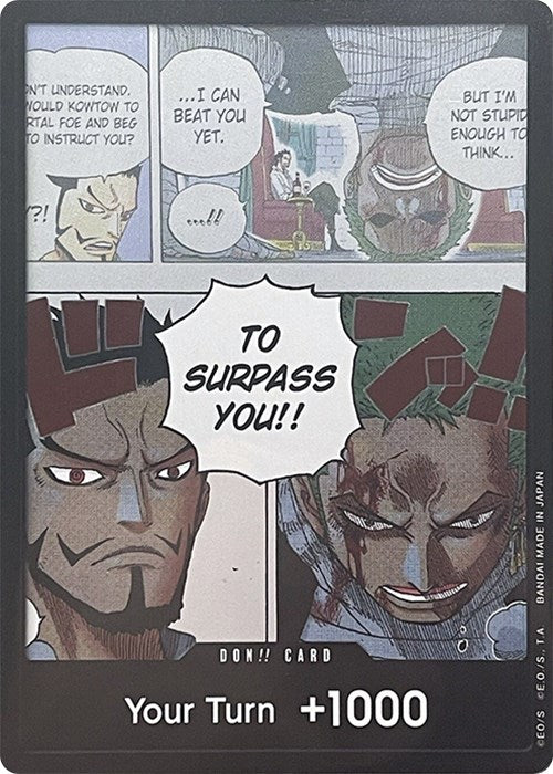 DON!! Card (Mihawk & Zoro) (Double Pack Set Vol. 3) (OP06-DON) [Wings of the Captain]