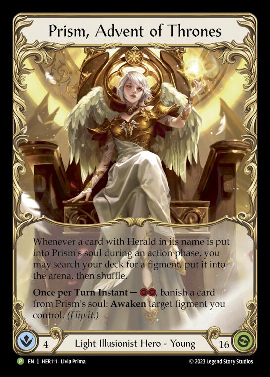 Prism, Advent of Thrones [HER111] (Promo) Rainbow Foil