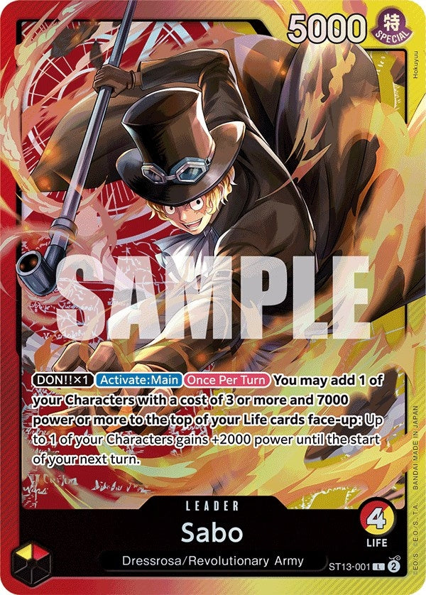 Sabo (ST13-001) [Ultra Deck: The Three Brothers]