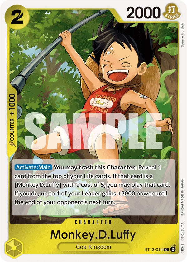 Monkey.D.Luffy (ST13-014) [Ultra Deck: The Three Brothers]