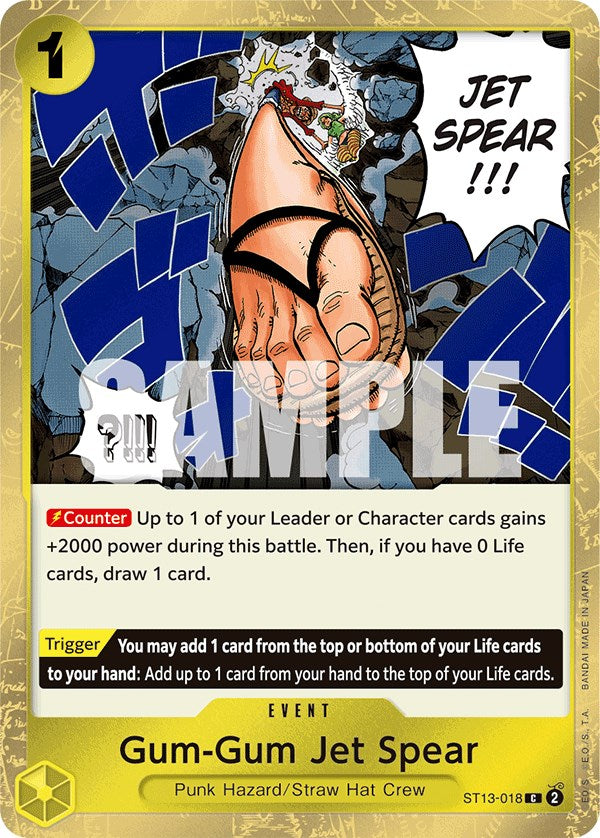 Gum-Gum Jet Spear (ST13-018) [Ultra Deck: The Three Brothers]