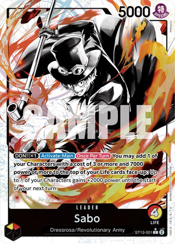 Sabo (Parallel) (ST13-001) [Ultra Deck: The Three Brothers]