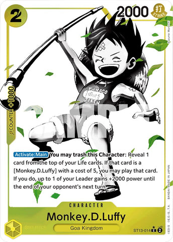 Monkey.D.Luffy (Parallel) (ST13-014) [Ultra Deck: The Three Brothers]