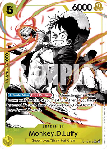 Monkey.D.Luffy (Parallel) (ST13-015) [Ultra Deck: The Three Brothers]