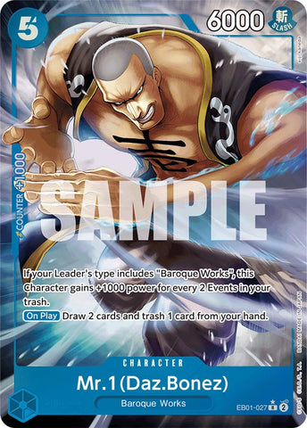 Mr. 1 (Daz.Bonez) (Alternate Art) (EB01-027) [Extra Booster: Memorial Collection]