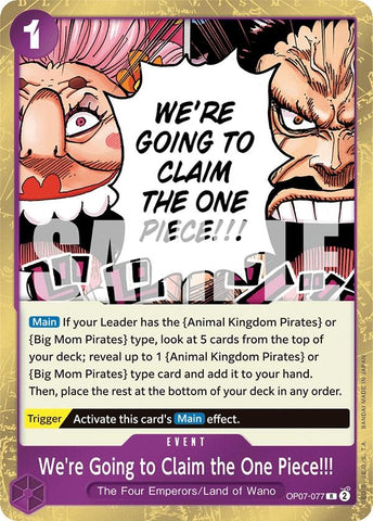 We're Going to Claim the One Piece!!! (OP07-077) [500 Years in the Future]