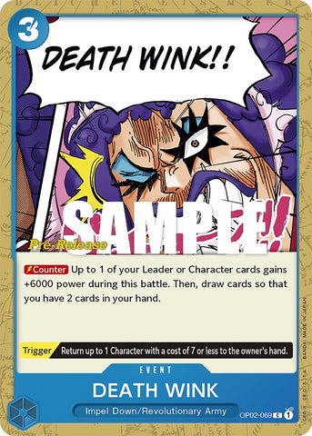 DEATH WINK (OP02-069) [Paramount War Pre-Release Cards]