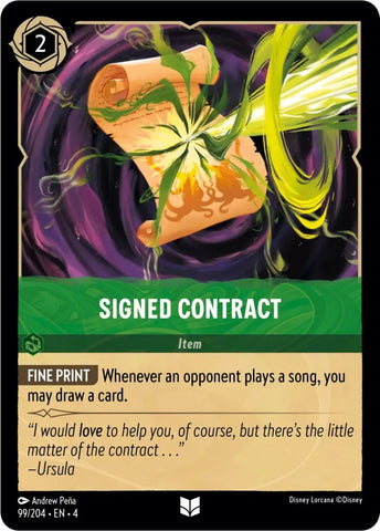 Image for Signed Contract (99/204) [Ursula's Return]