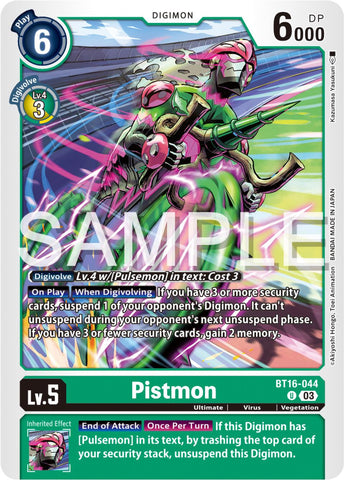 Pistmon [BT16-044] [Beginning Observer]