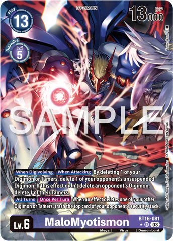 MaloMyotismon [BT16-081] (Alternate Art) [Beginning Observer]