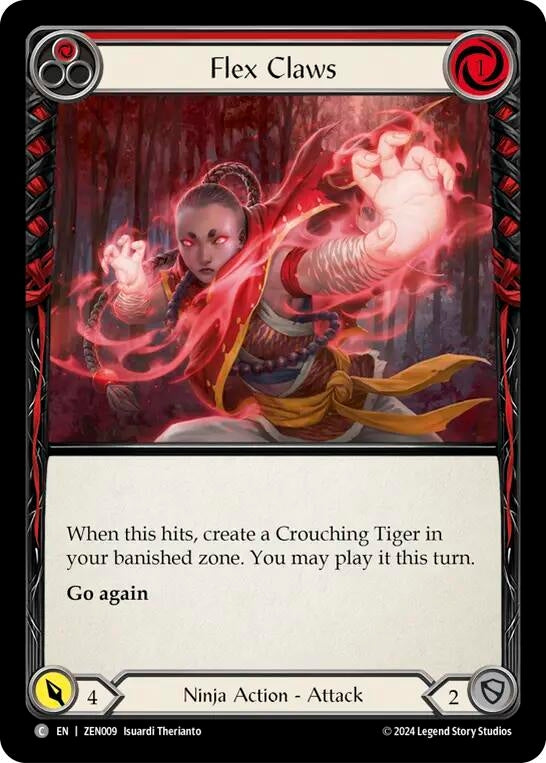 Flex Claws (Red) [ZEN009] [Part the Mistveil Zen Blitz Deck]