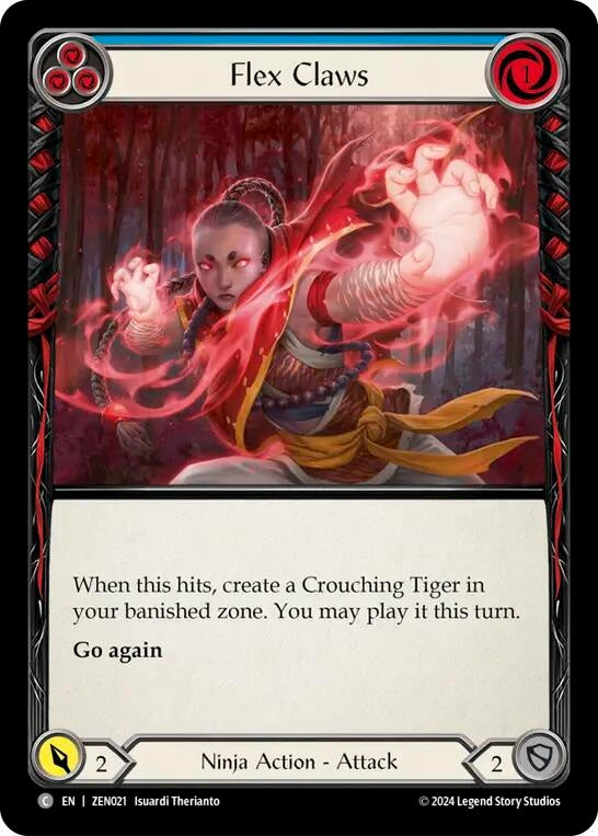 Flex Claws (Blue) [ZEN021] [Part the Mistveil Zen Blitz Deck]