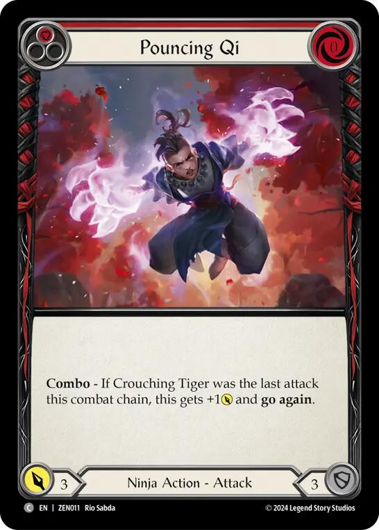 Pouncing Qi (Red) [ZEN011] [Part the Mistveil Zen Blitz Deck]