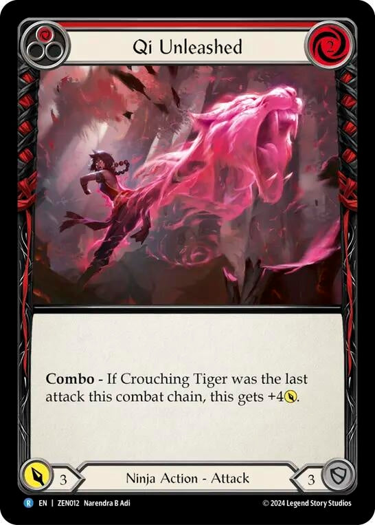 Qi Unleashed (Red) [ZEN012] [Part the Mistveil Zen Blitz Deck]