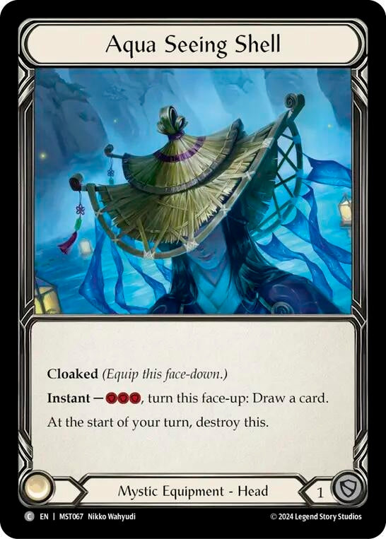 Aqua Seeing Shell [MST067] (Part the Mistveil) Cold Foil